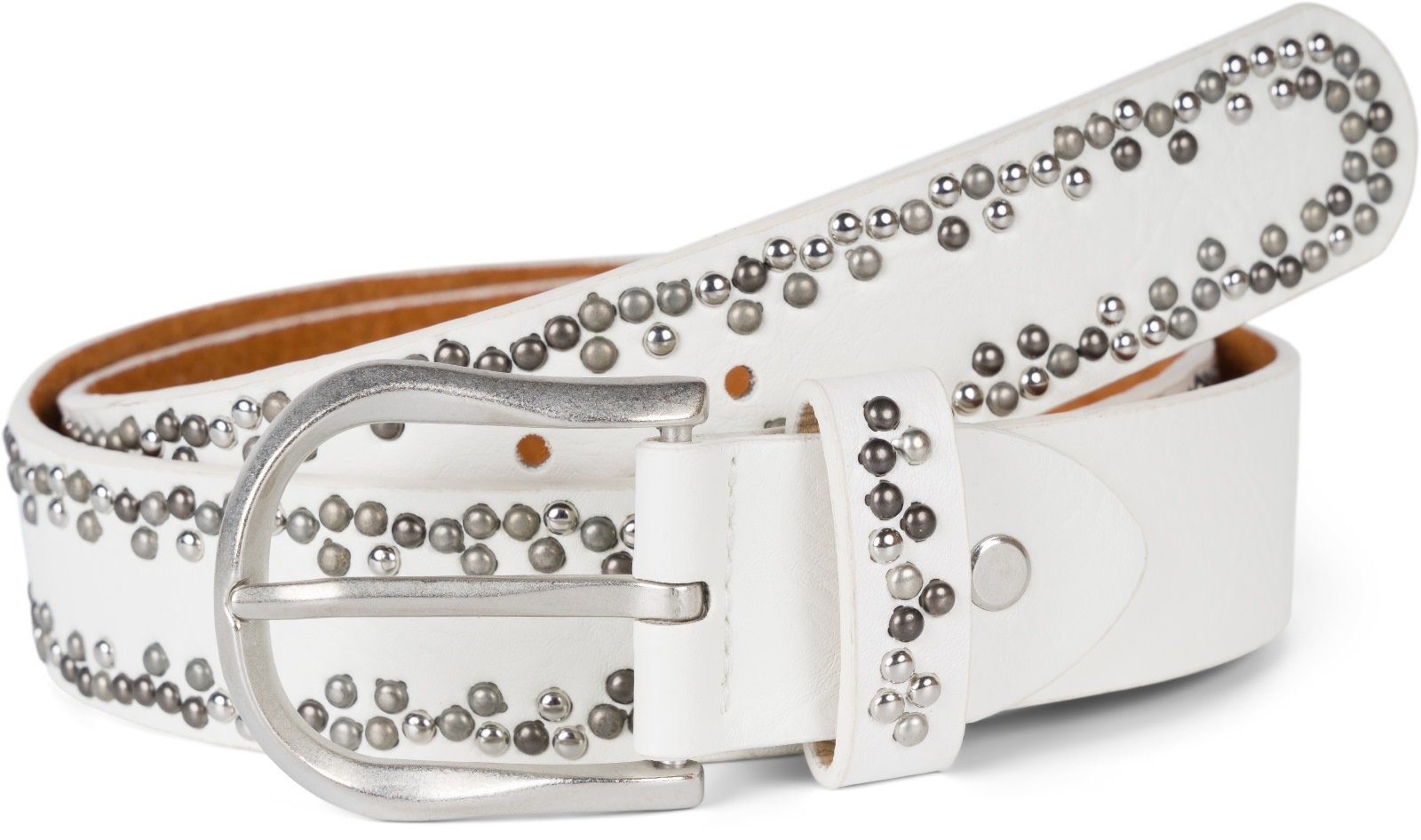 styleBREAKER Nietengürtel Gürtel mit kleinen Nieten (1-St)