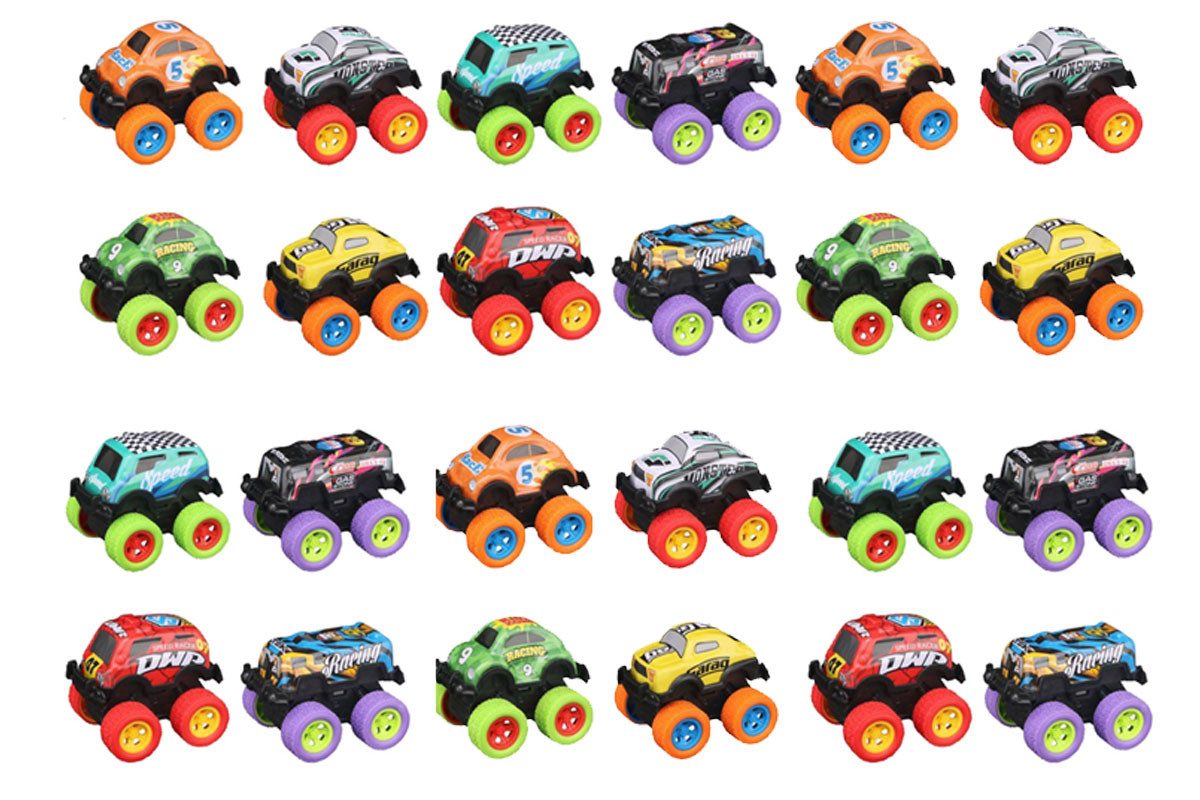 GOWI Spielzeug-Auto Offroad Mini Cars, (24-tlg)