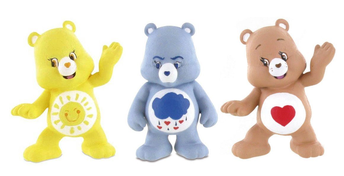 Comansi Actionfigur Glücksbärchis Sammelfiguren 3er Set, handbemalt