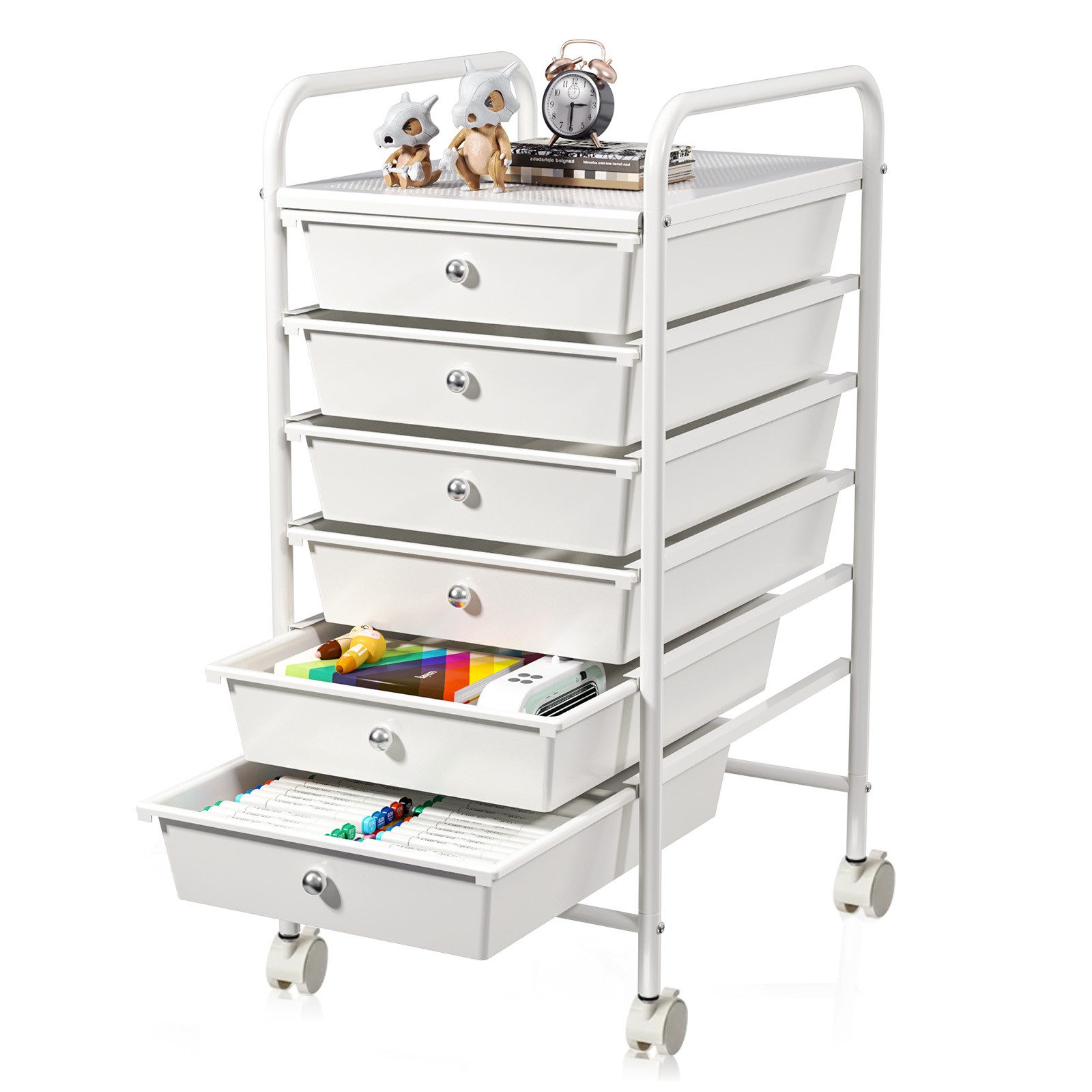 POPOLIC Aufbewahrungsbox Mobiles Lagerregal mit sechs günstig online kaufen