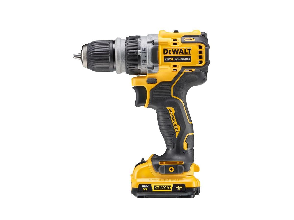 DeWalt Akku-Bohrschrauber 4 Köpfe, 12 Volt, (Set), inkl. 2 Akkus und Schnellladegerät, LED-Leuchte, + T STAK-Box
