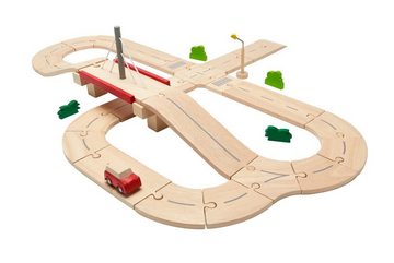 Plantoys Spielzeug-Auto Straßensystem Holz
