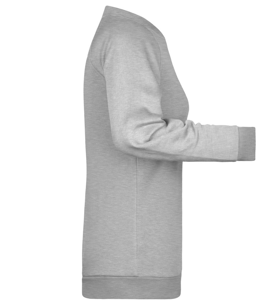 James & Nicholson Sweatshirt Leicht tailliertes Damen Sweatshirt mit Raglan Schnitt JN793 angeraute Innenseite