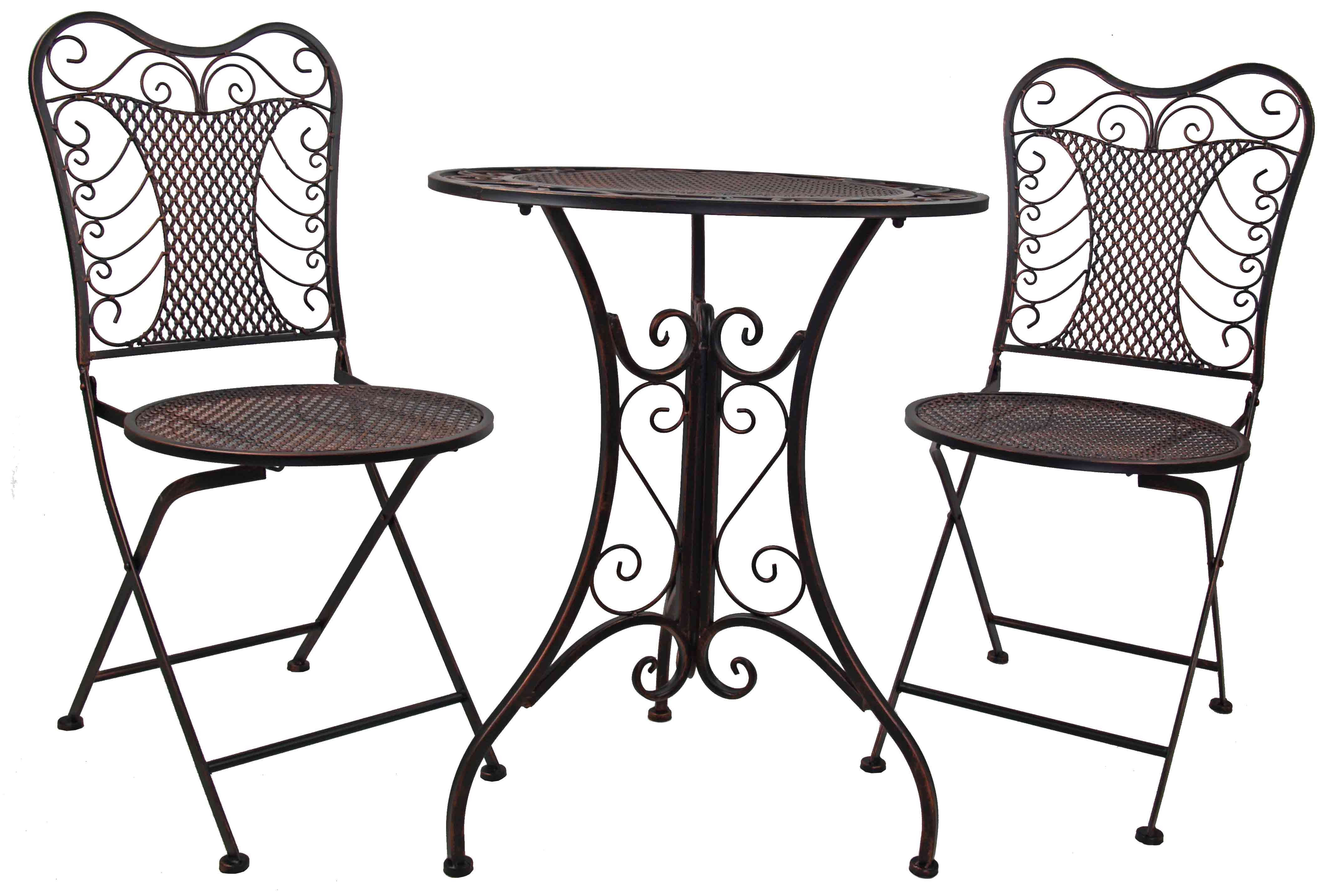 Gartenursel Sitzgruppe Elegantes Bistro-Set Eliza im romantischen Vintage-Design
