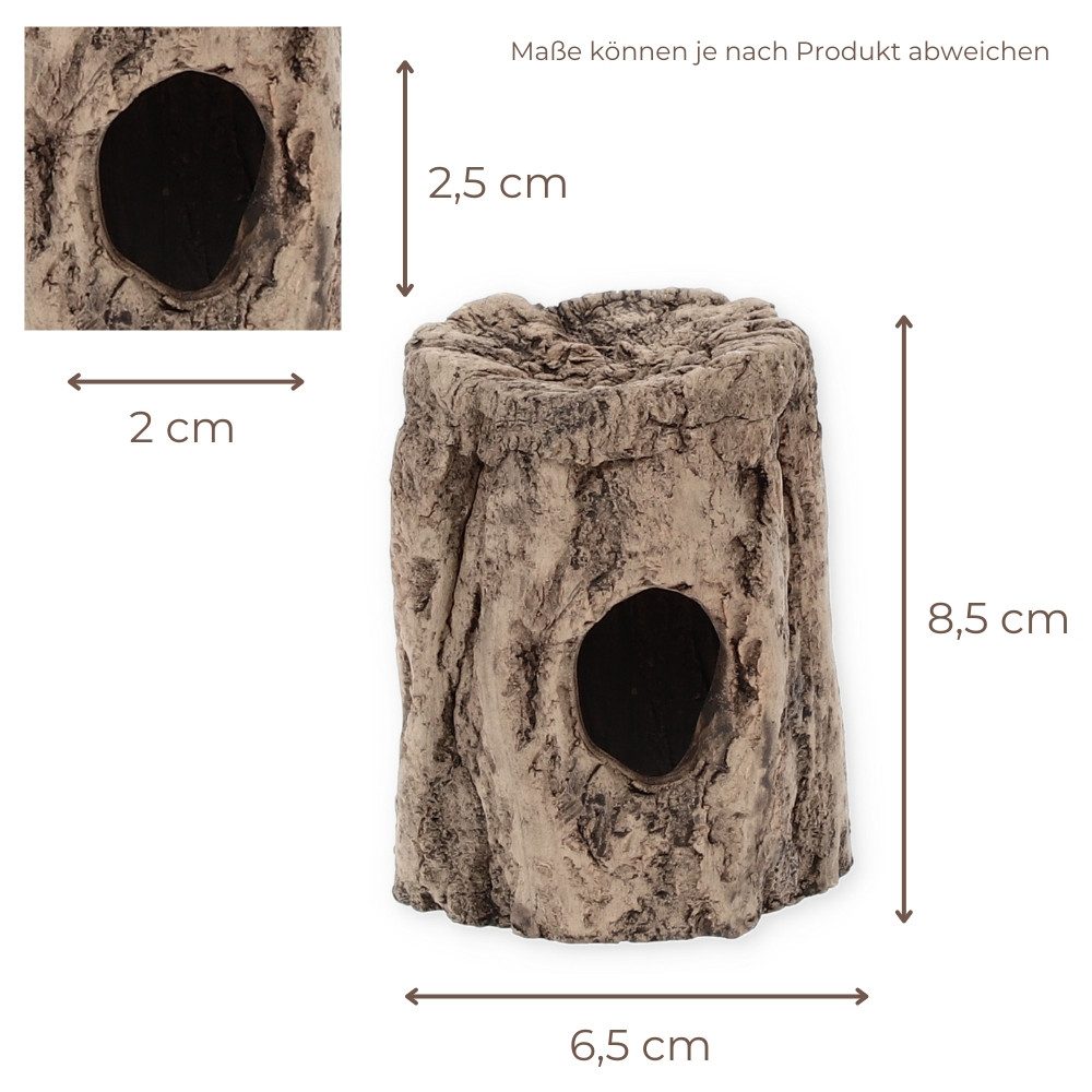 GarPet Aquariendeko Aquarium Deko Höhle Baumstumpf Terrarium Deko fürs Aquarium Versteck L