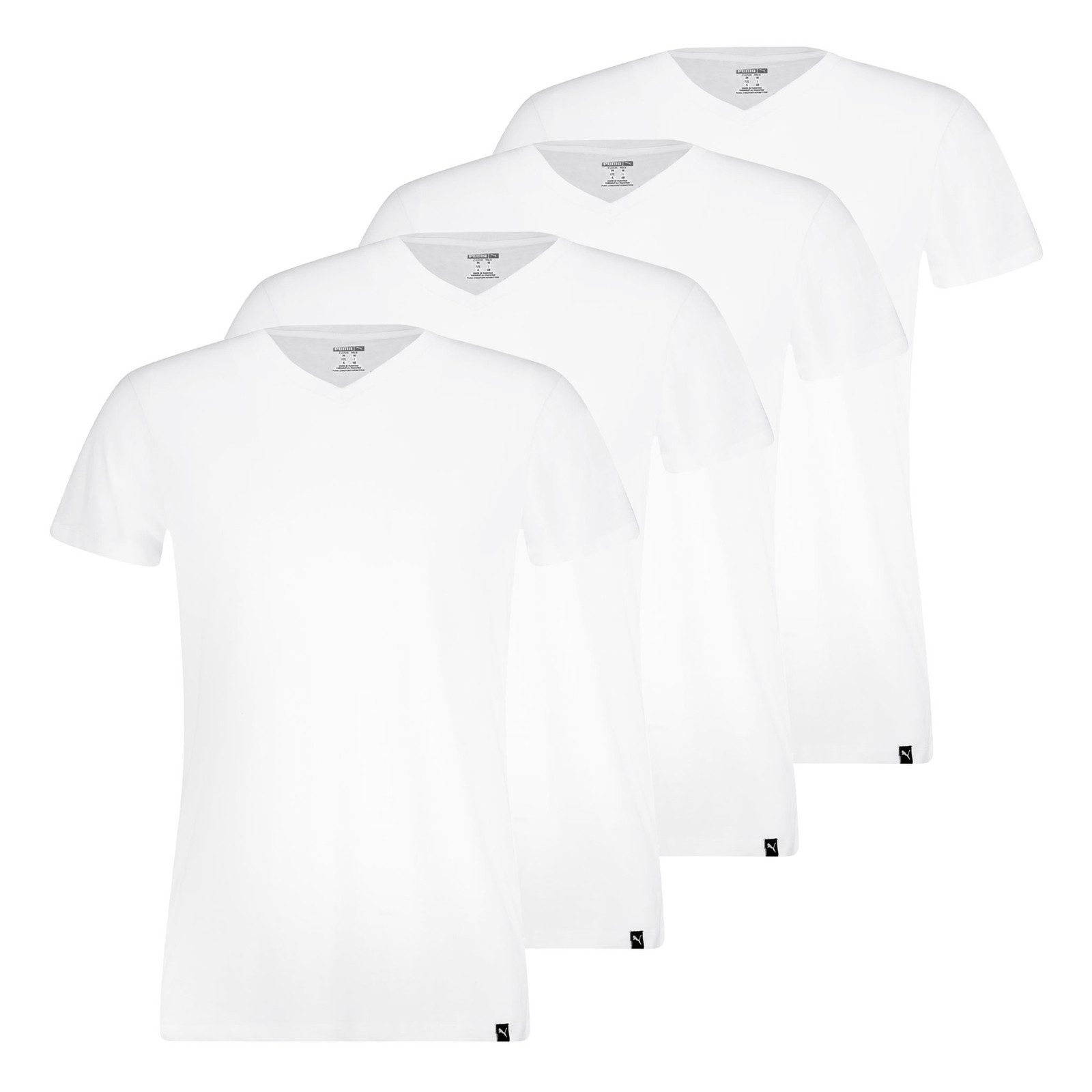 Unterziehshirt V-Neck T-Shirts Pure Cotton Regular Fit