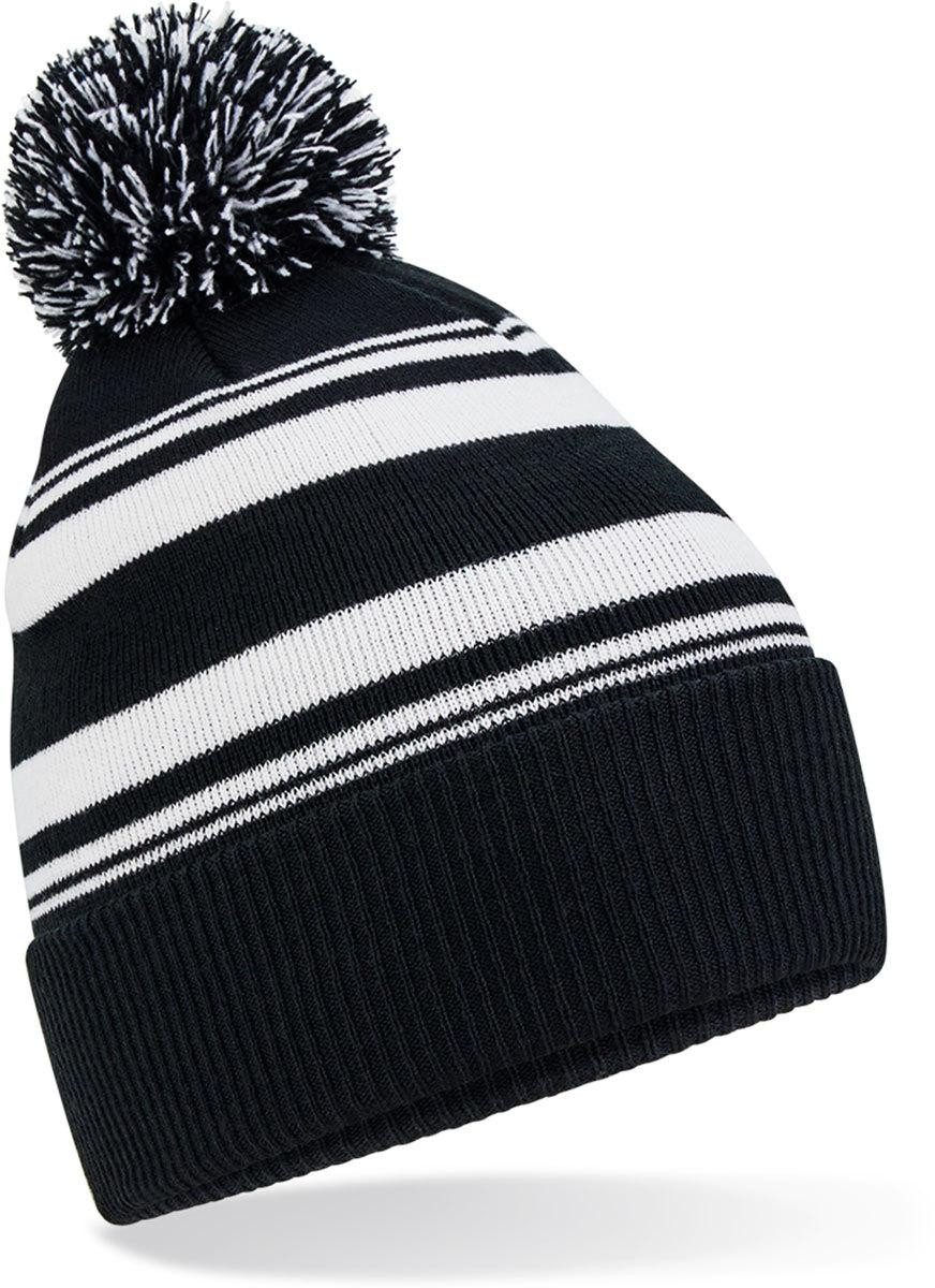 Bommelmütze Striped Fan Beanie
