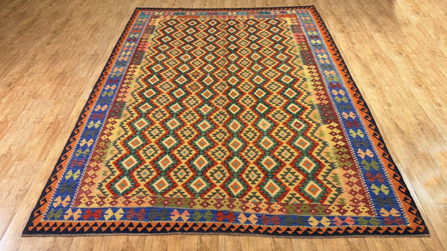 Rug Studios Teppich KELIM ORIGINAL HANDGEARBEITET, Rechteckig, Höhe: 5 mm, Handgewebt, 229 x 298 cm, Multi