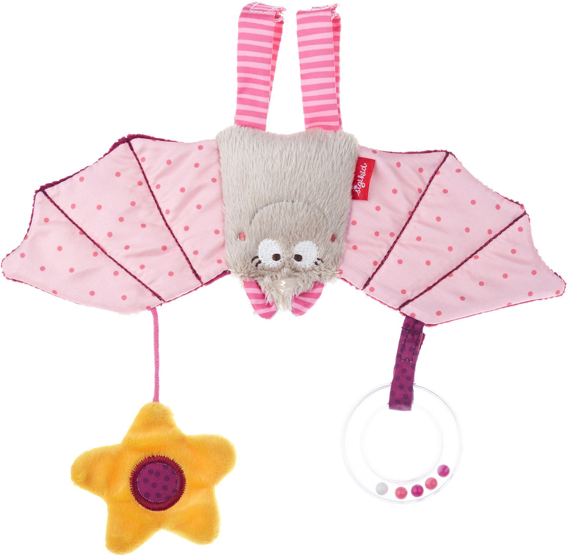 Fledermaus, Kinderwagenanhänger rosa Ontour, Sigikid