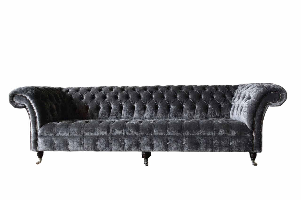 JVmoebel Chesterfield-Sofa, Sofa Chesterfield Couch 4 Sitzer Klassisch Design Sofas