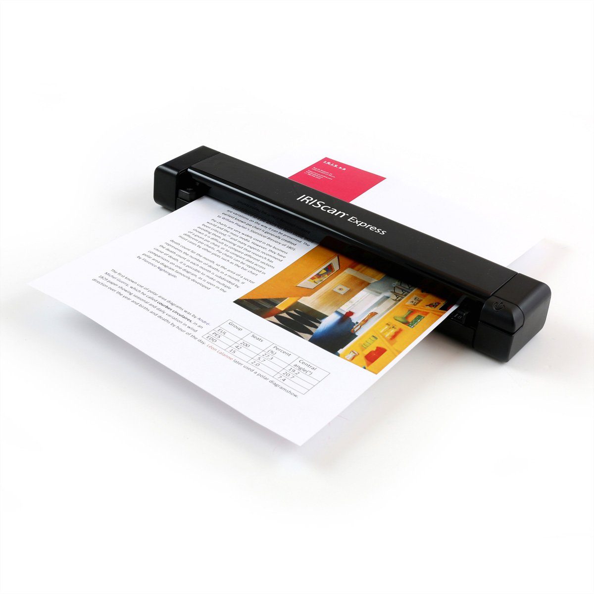 Iris by Canon IRISCan Express 4 8PPM Dokumentenscanner Scanner, (Mobiler Scanner mit Papiereinzug, 458510)