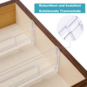 Coonoor Schubladeneinsatz Längenverstellbares Schubladenfach-Organisationssystem (4 St), Schublade Lagerung