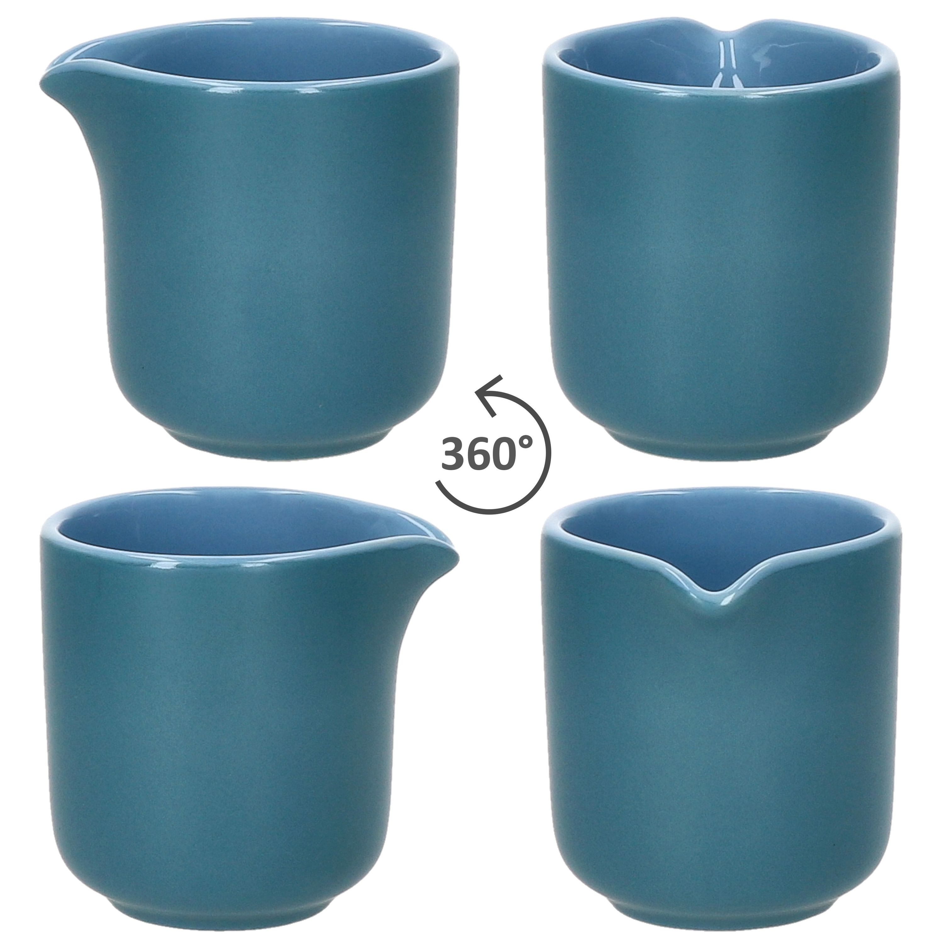 Ritzenhoff & Breker Milch- und Zuckerset Ritzenhoff 2tlg. Set Jasper Ozeanblau Milchkännchen & Zuckerdose, Steingut – Bild 5 von 5