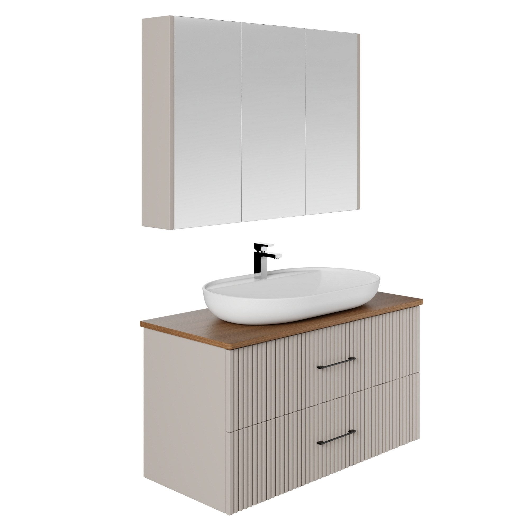 Karen Badmöbel-Set Badmöbel Set Liana, (Komplett-Set, Standartmäßig 4-Teili günstig online kaufen