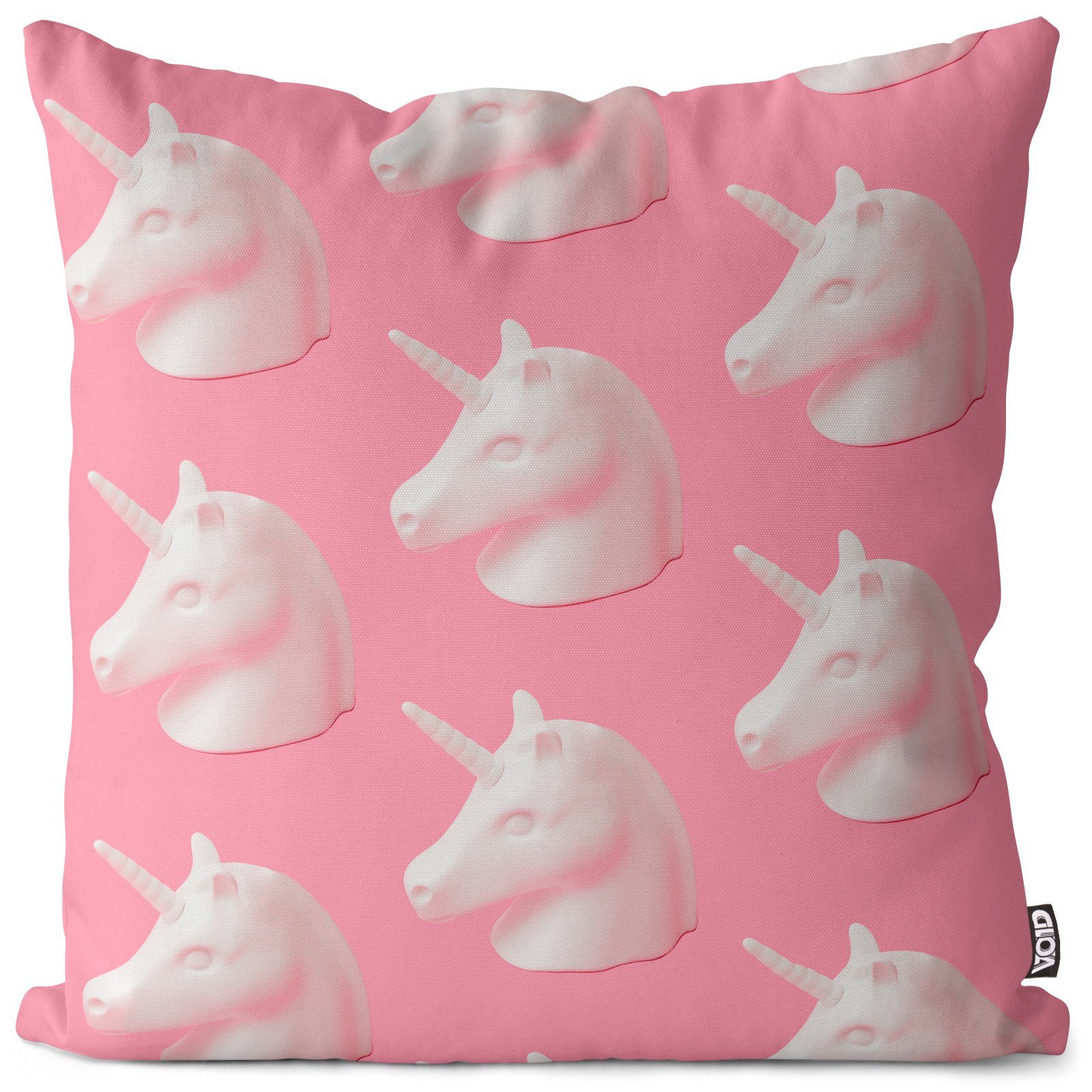 Kissenbezug, VOID (1 Stück), Sofa-Kissen Einhorn Rosa Sommer Baden Schwimmbad Pool Party Urlaub Reise Pferd Unicorn Mädchen Skandinavisch Tiere