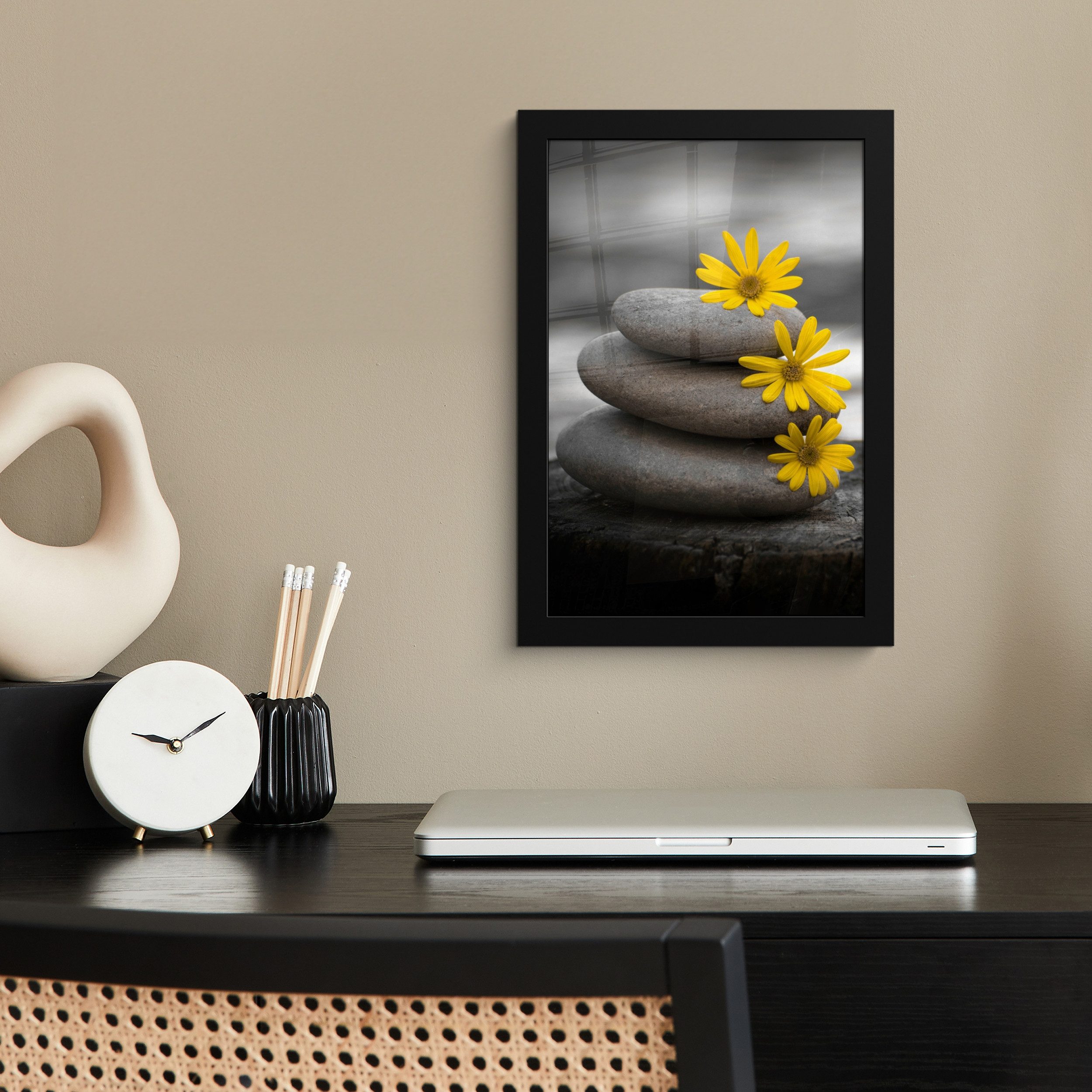 MuchoWow Poster Zen-Steine - Blumen - günstig online kaufen