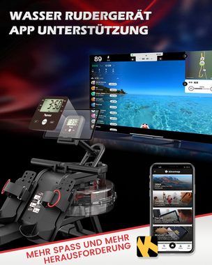 PASYOU Rudergerät PW30, LCD-Anzeige, Kinomap App kompatibel
