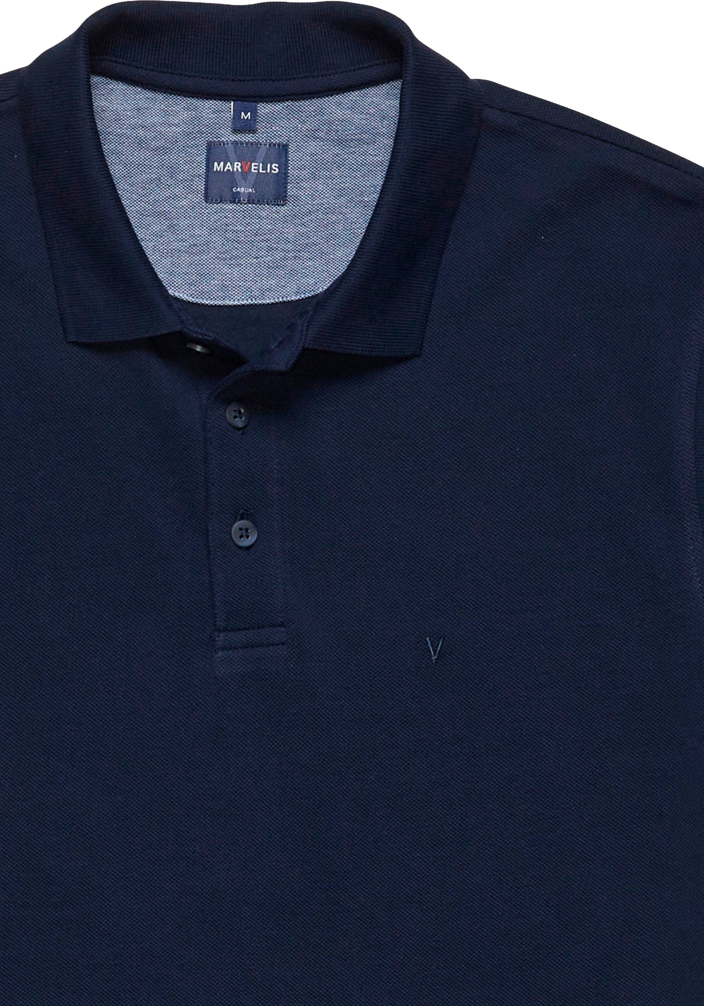MARVELIS Poloshirt Pique, normale Passform