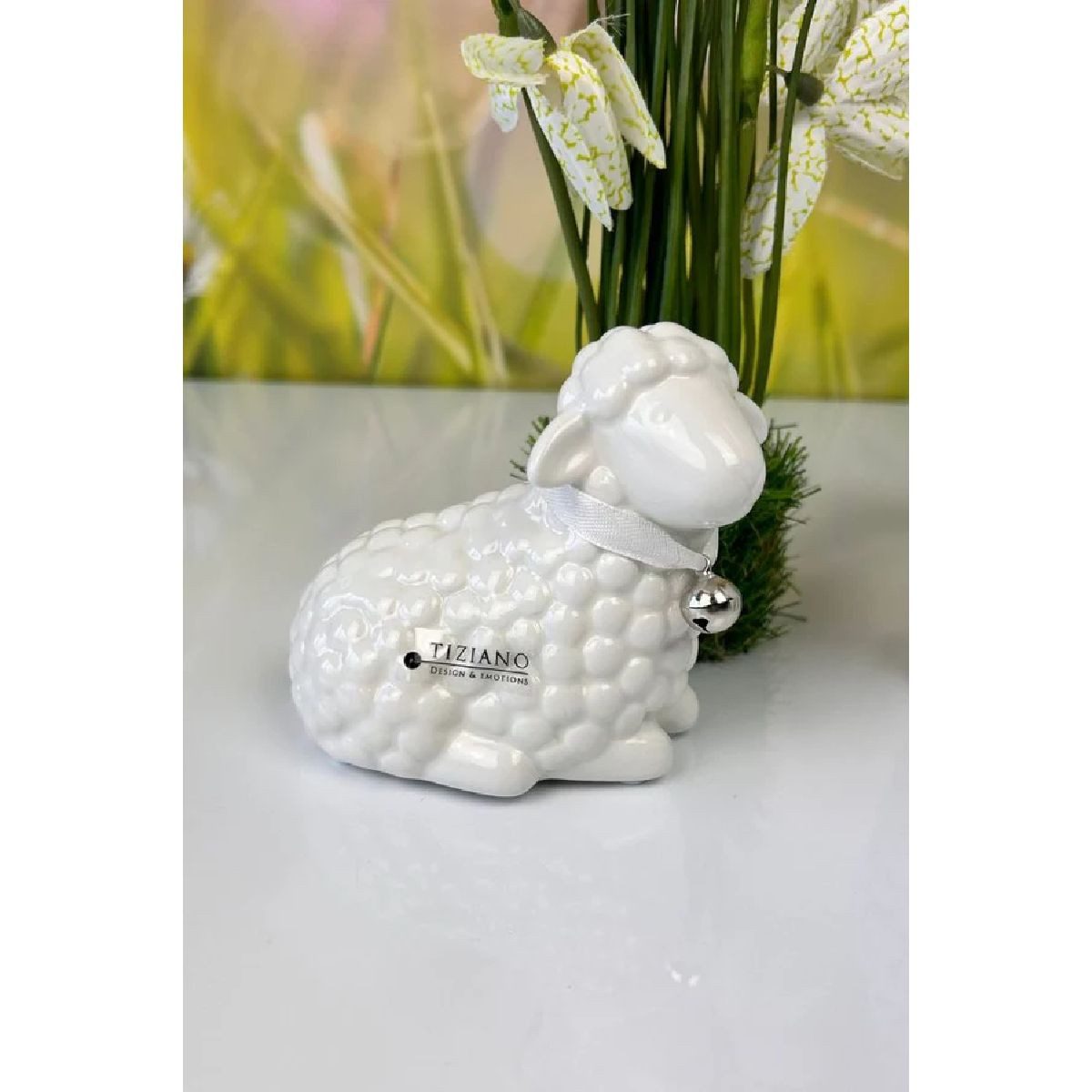 TIZIANO - DESIGN & EMOTIONS Tierfigur Deko Schaf Lana schwarz oder cremeweiß – 11–21 cm