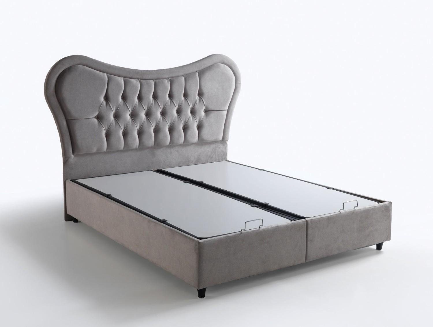 Bett Made Polster Europe (Made In Schlafzimmer Beige Europe), Design Luxus Betten Chesterfield In Bett Möbel JVmoebel