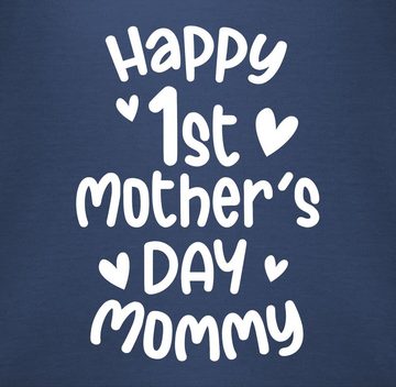 Shirtracer Shirtbody Happy 1st mother's day mommy weiß (1-tlg) Muttertagsgeschenk
