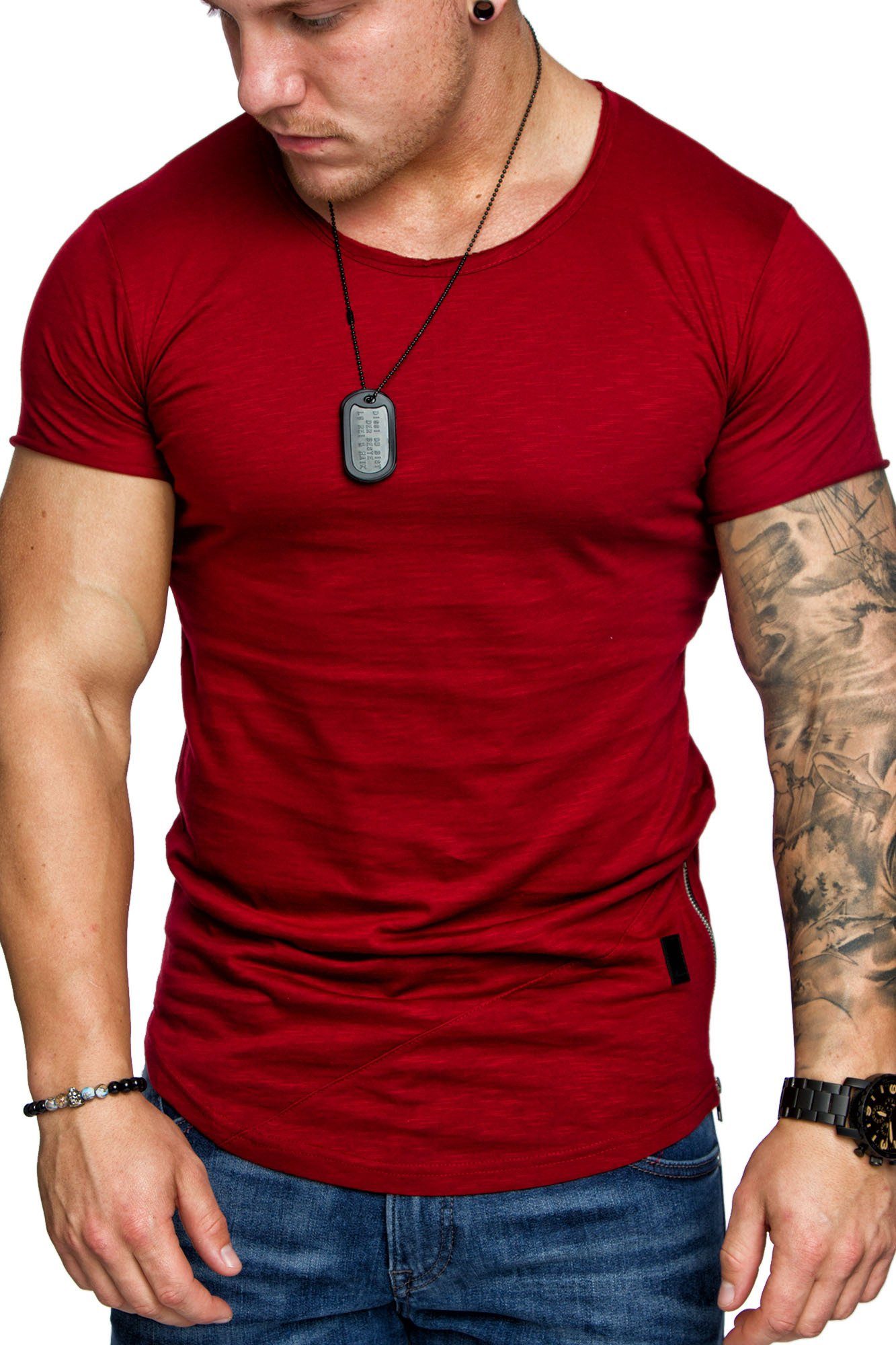 Amaci&Sons T-Shirt AUSTIN Herren Oversize Vintage günstig online kaufen