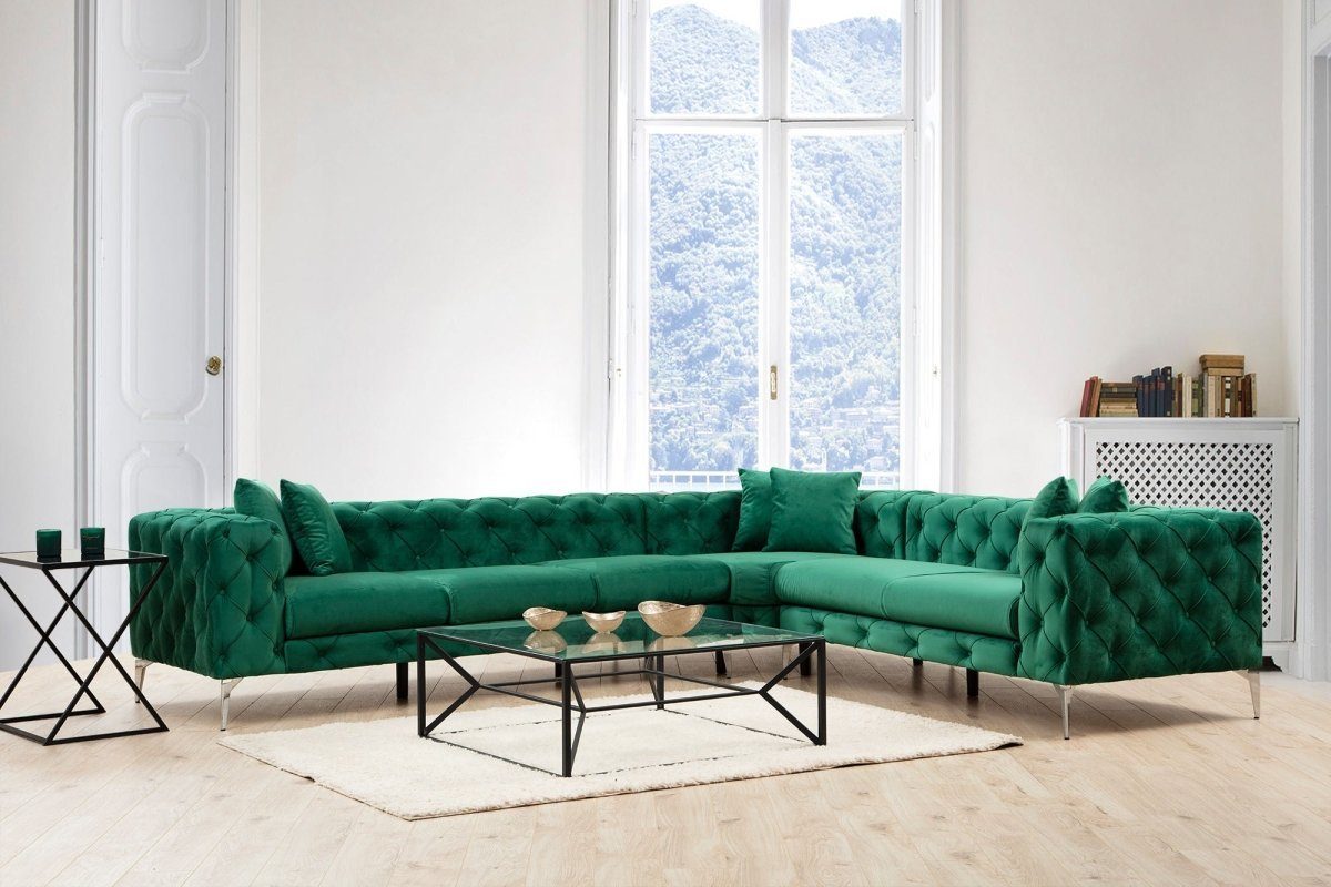 Luxusbetten24 Sofa Grün