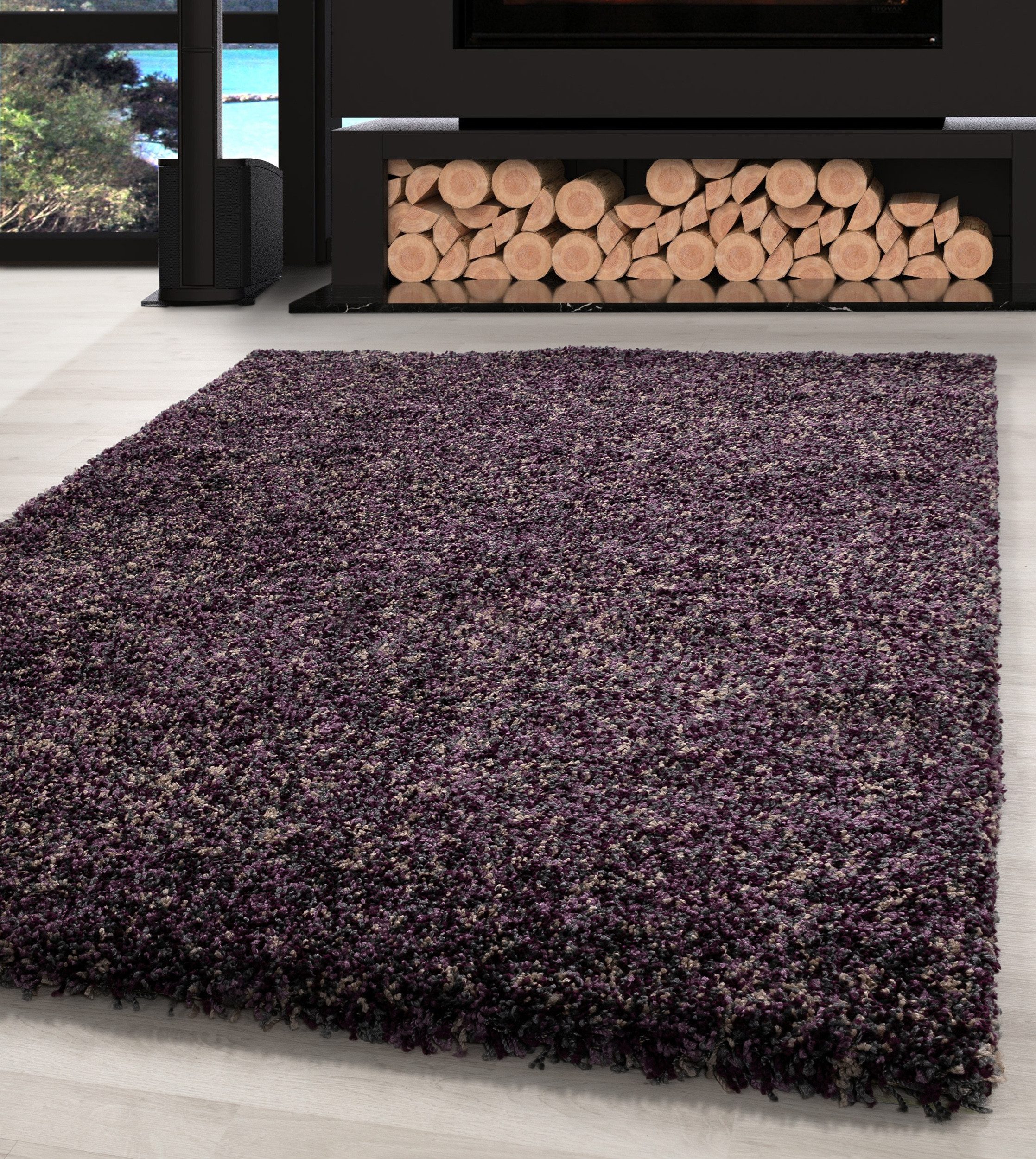 Carpettex Hochflor-Teppich Meliert Design, Läufer, Höhe: günstig online kaufen