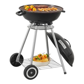 casa.pro Holzkohlegrill, »Apricena« Kugelgrill 80x49x47cm Schwarz