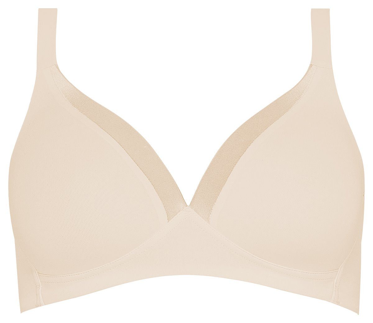 Naturana Bralette-BH Everyday Wednesday (1-tlg) mit Komfortträgern / Entlastungsträgern und Glanzband am Dekolleté