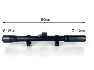 Bali-Homedecor Zielfernrohr 4x20 Luftgewehr Air 11 Schiene Zielfernrohr