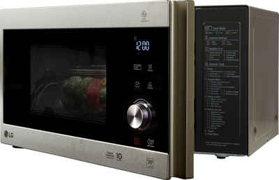 LG Mikrowelle MH 6565 CPS, Grill, 25 l, Smart Inverter Technologie, echte Glasfront