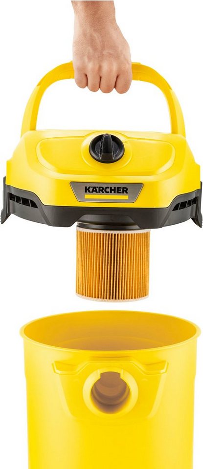 KÄRCHER Nass-Trocken-Sauger WD 2 Plus V-12/4/18/C, 1000 W, mit Beutel, mit Blasfunktion