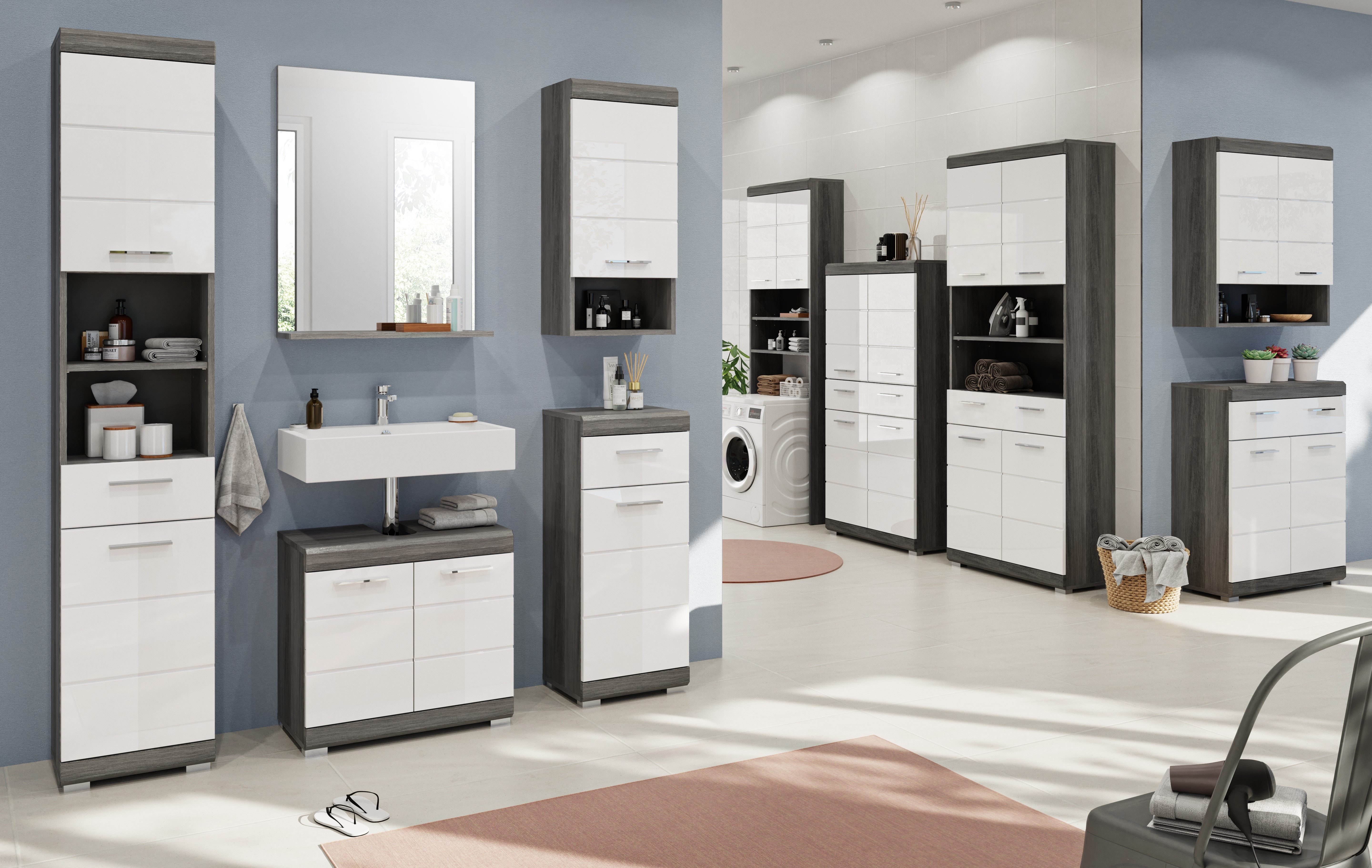 furnling Unterschrank Scott 1 Schublade, 2 Türen, Badkommode, Badschrank, B günstig online kaufen