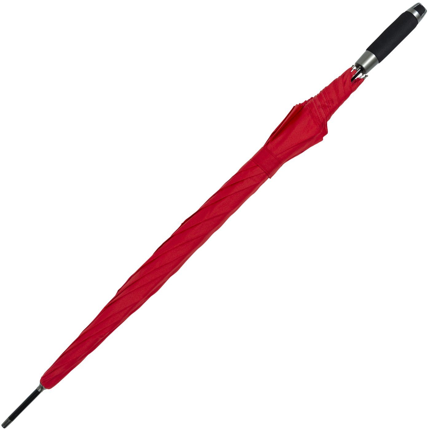 doppler® Stockregenschirm XXL Golfschirm, Partnerschirm für Damen und Herren, groß und stabil, uni-Sommerfarben - rot – Bild 5 von 5