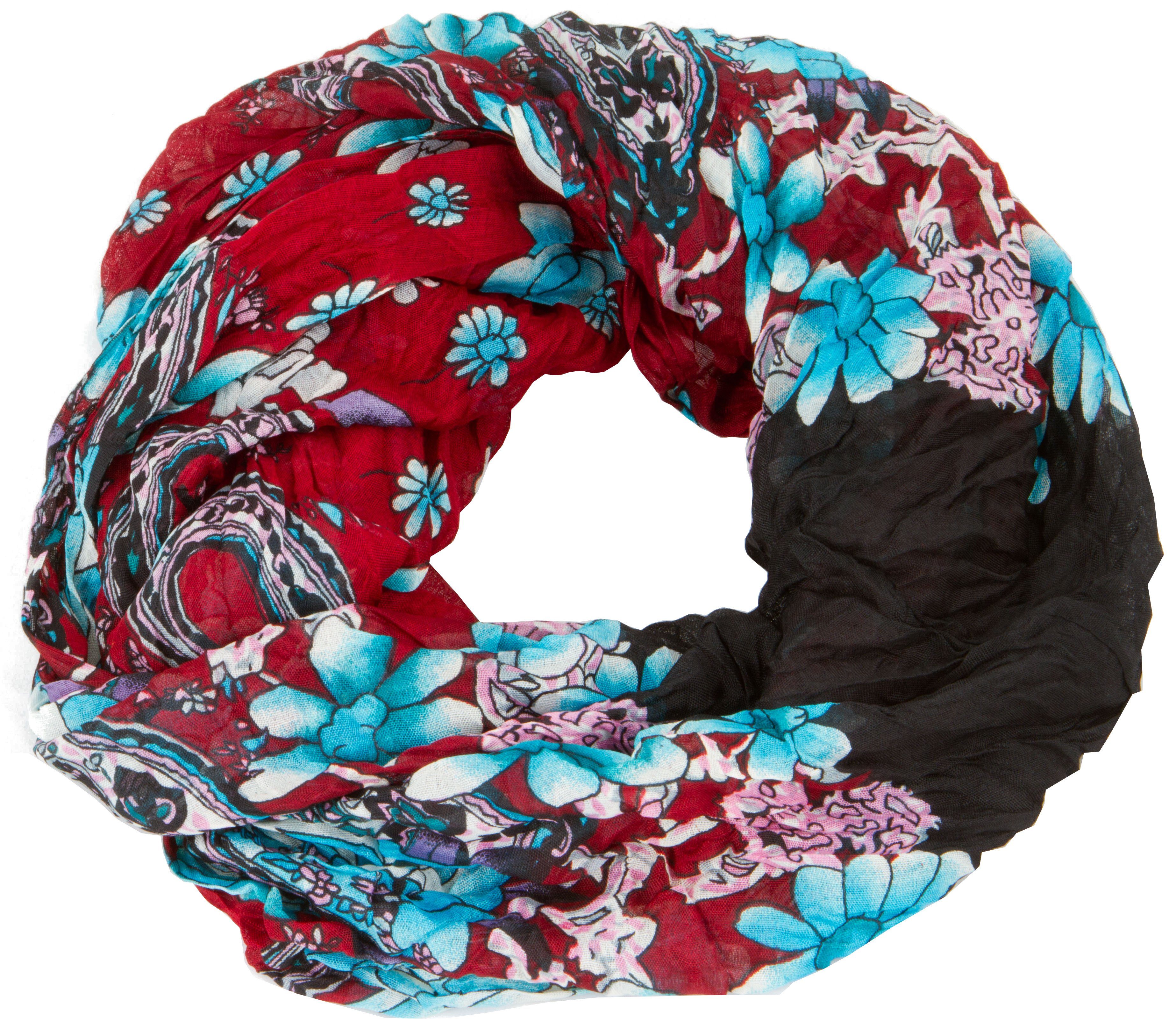 AvaMia Modeschal Blume-3999 Loop Schal Schlauchschal mit Blumen Muster, Loo günstig online kaufen