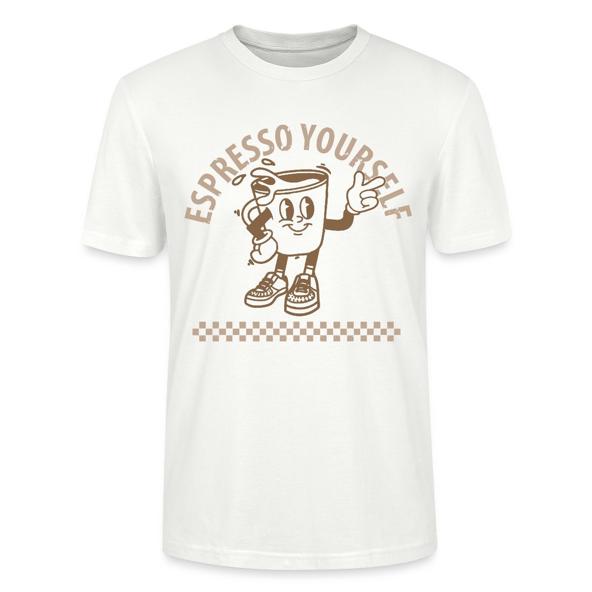 T-Shirt Espresso Yourself Lustiges Coffee Lover Unisex Bio T-Shirt
