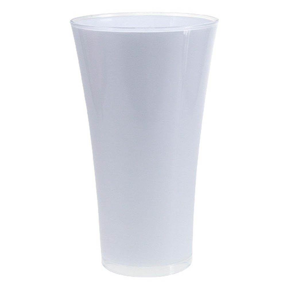 Florists Products Blumentopf Design Vase "Fizzy" Weiß Ø28,5cm H45cm - Moderne Bodenvase für