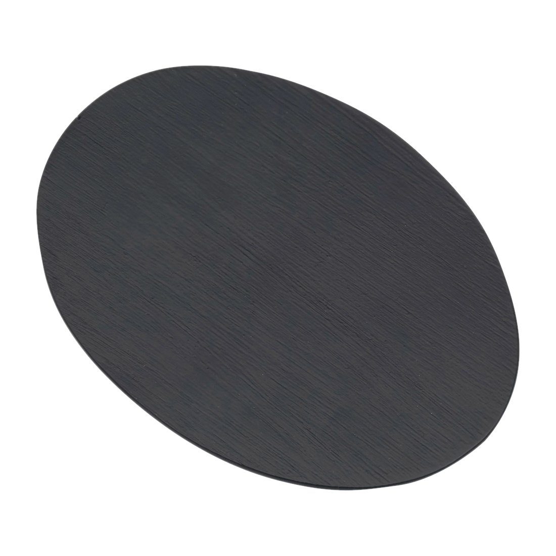 NKlaus Kerzentablett 17x12cm Kerzenteller Oval Aluminium Schwarz Kerzen
