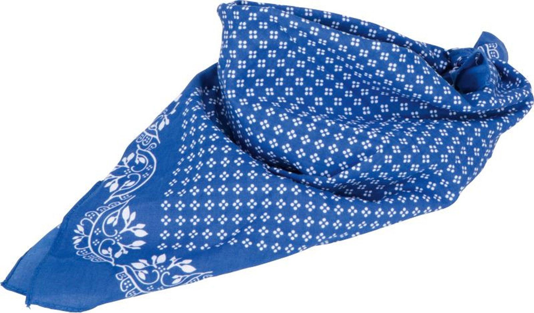 Goodman Design Modetuch Trachtentuch Bandana Vierecktuch Kopftuch, aus Baumwolle Blau