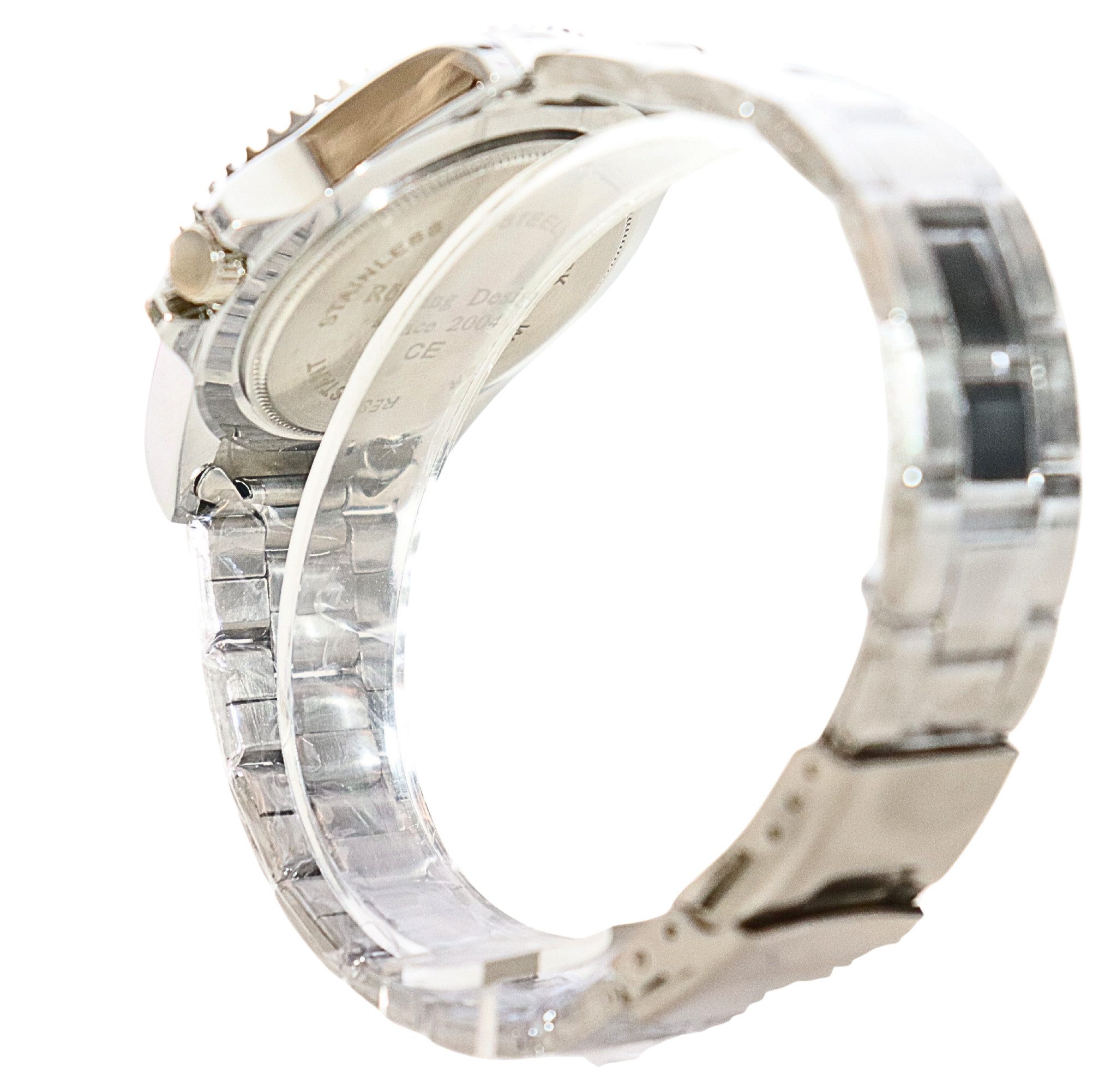 Rötting Design Quarzuhr Herrenuhr Armbanduhr Edelstahl grünes Ziffernblatt DATUM, grüne Lünette drehbar, aus der Collection "Rötting"
