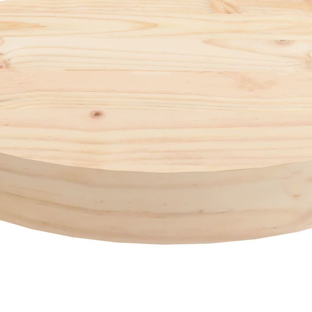 Tischplatte Massivholz Kiefer cm furnicato Ø70x3 Rund