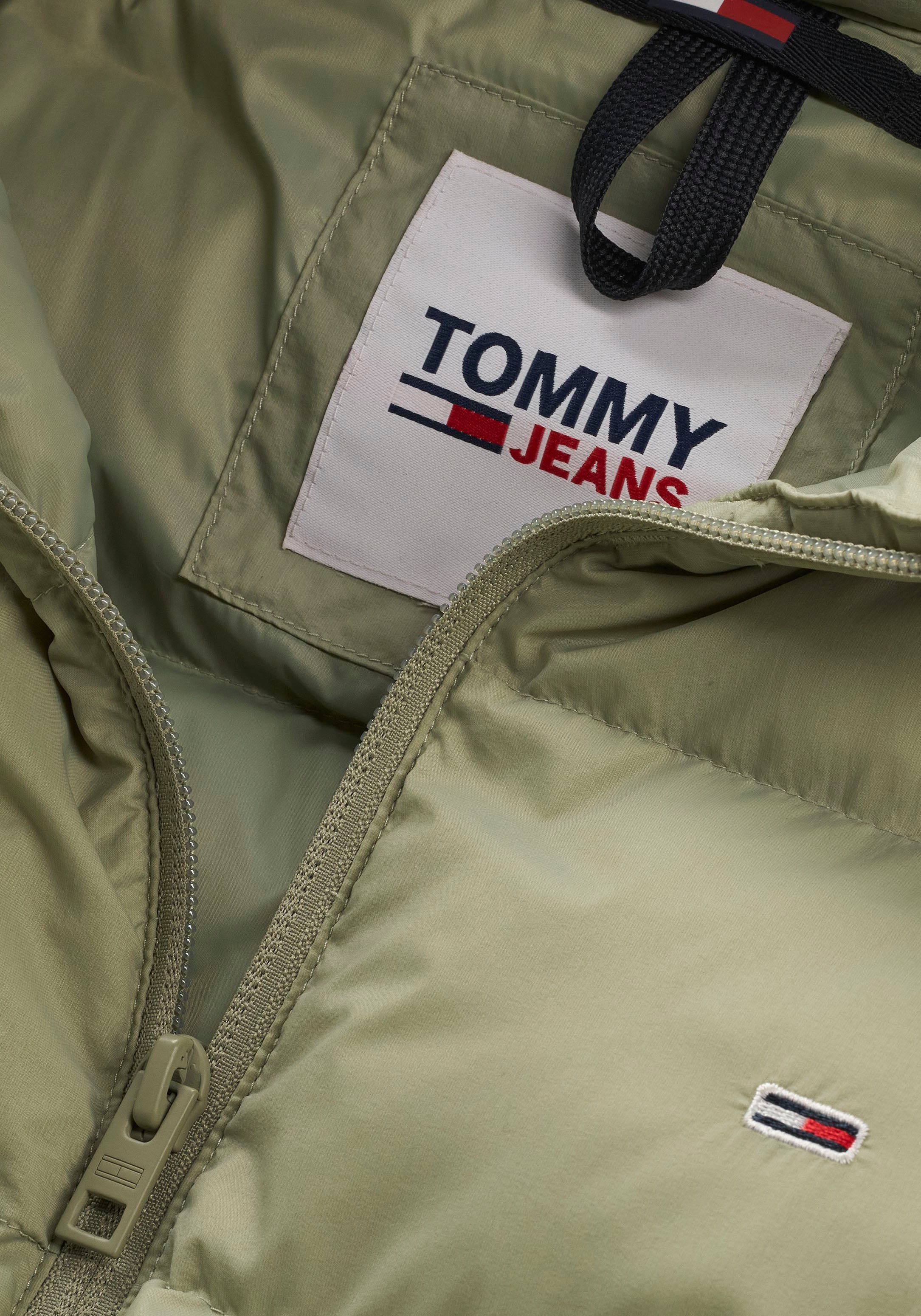 Tommy TJW Faded Jeans Flag gestickter LIGHT Willow Daunenjacke mit Tommy JACKET Jeans DOWN