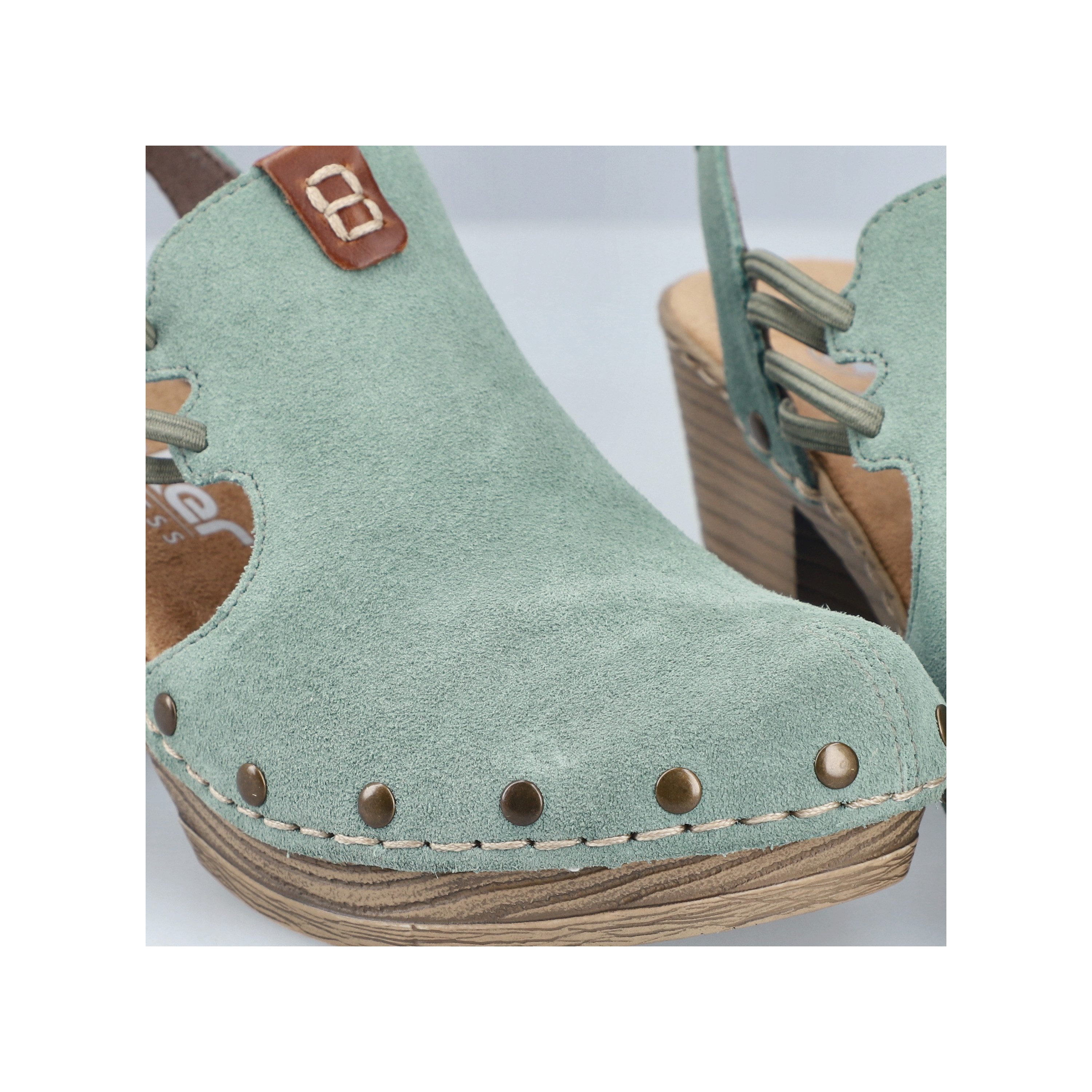 Rieker Clog Sabot, Sandalette, Sommerschuh mit seitlichen Gummizügen