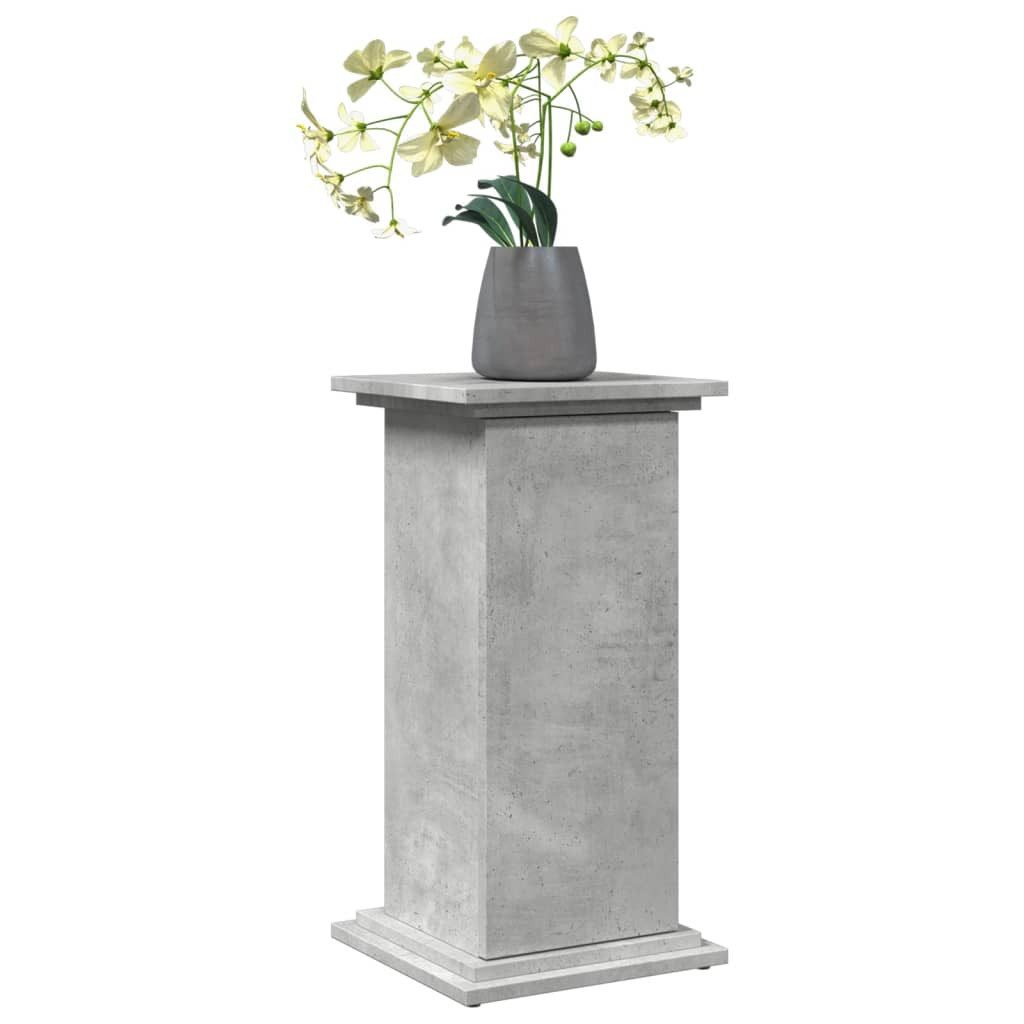 vidaXL Blumenständer Postament mit Stauraum Betongrau 31x30x60 cm Holzwerkstoff (1 St) – Bild 3 von 5