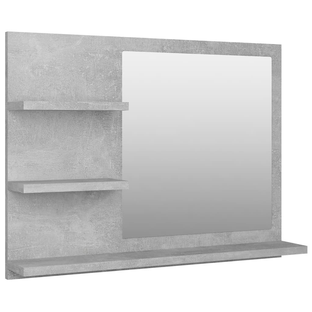 Spiegel Badspiegel Betongrau 60x10,5x45 cm Spanplatte