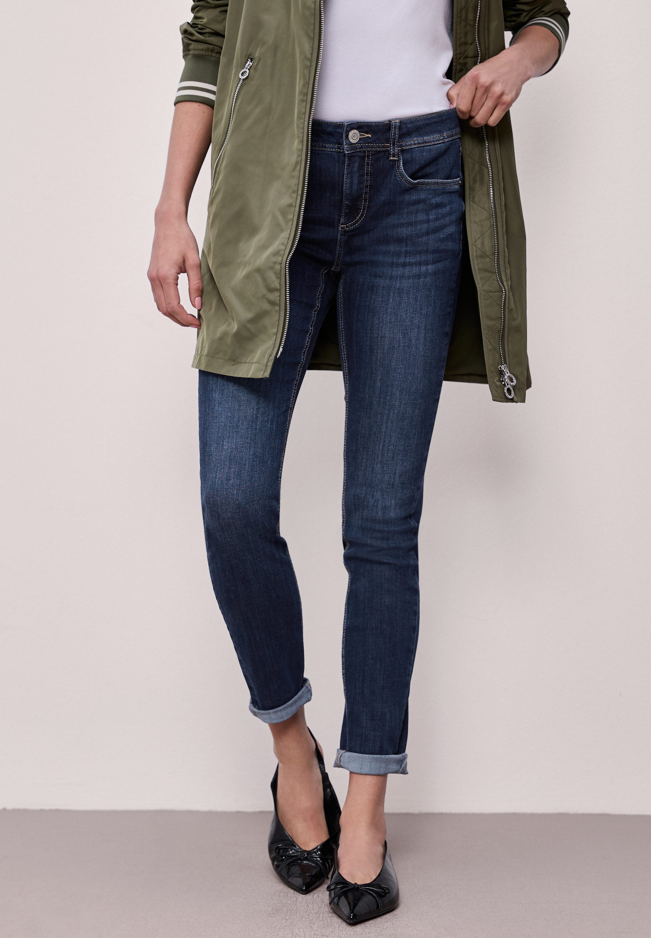STREET ONE Slim-fit-Jeans Middle Waist – Bild 3 von 5