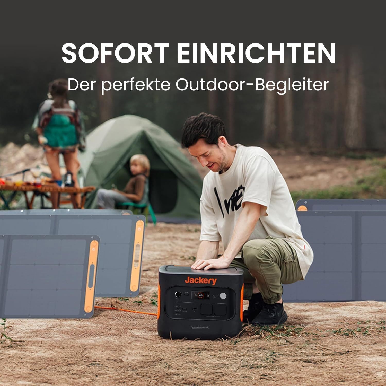 Jackery Solaranlage SolarSaga 200 Solarpanel für Powerstation Solargenerator, 200,00 W, Monokristallin