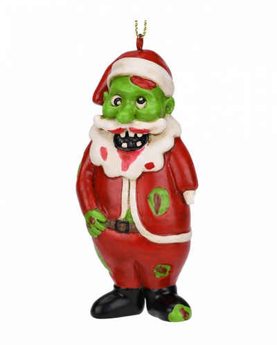 Horror-Shop Zombie-Kostüm Zombie Weihnachtsmann als Weihnachtskugel 8,9cm
