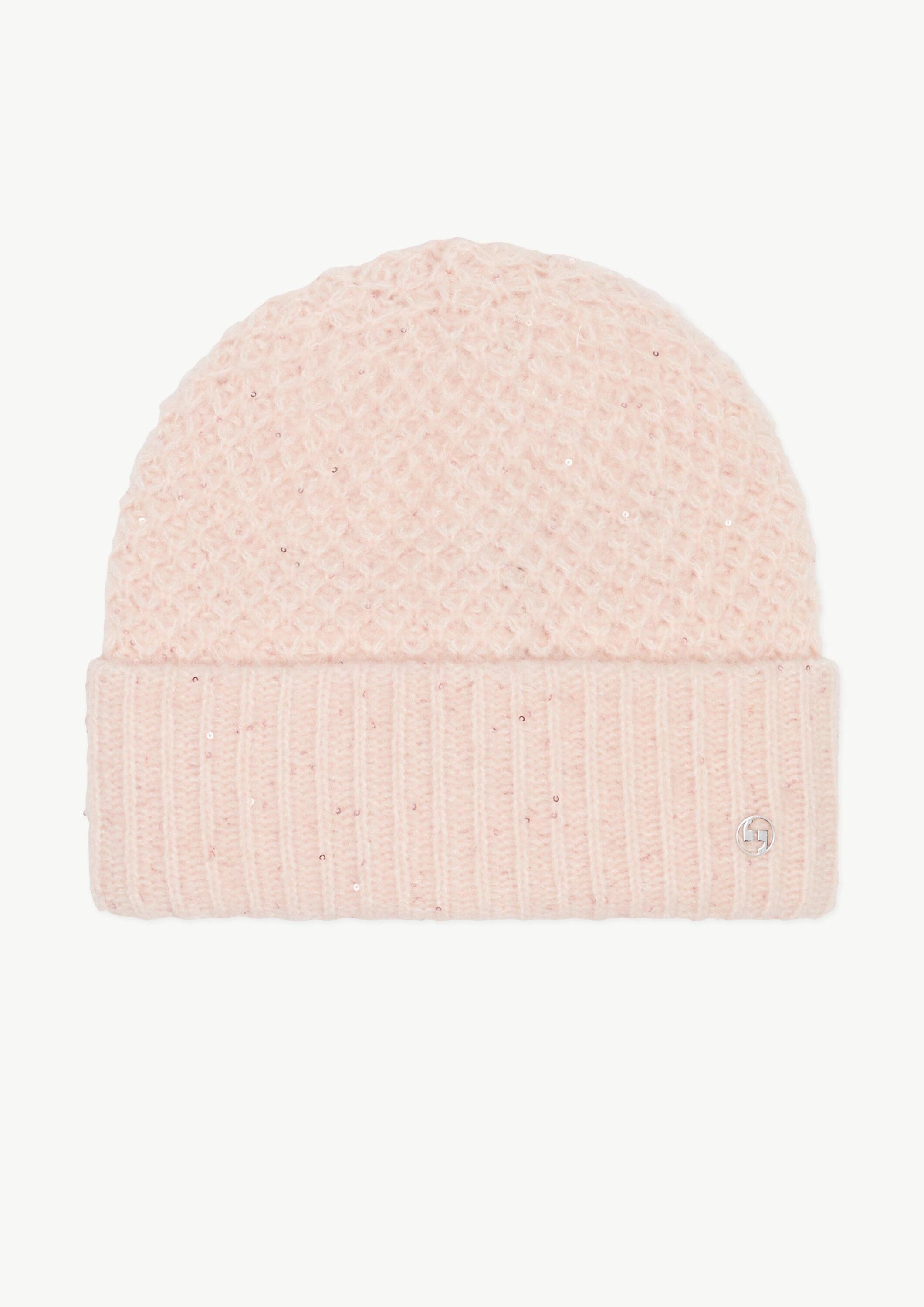 comma Strickmütze Mütze Strickmütze mit Pailletten günstig online kaufen
